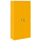 Storage Cabinet Mustard Yellow 90 x 40 x 180 cm Steel 3406169
