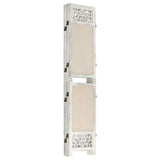 6-Panel Room Divider Cream 210x165 cm Fabric 338561