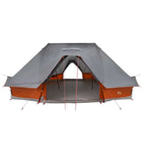 Tipi Tent with Roof Grey and Orange 680 x 430 x 270 cm Taffeta 42000962