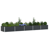 Planter Anthracite 480 x 100 x 45 cm Galvanised Steel 42018225