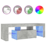 TV Cabinet with LED Lights Concrete Grey 120x35x40 cm 804350