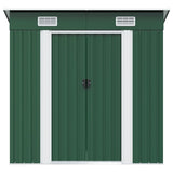 Garden Shed Green Metal 42908