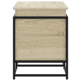 Storage Box with Lid Sonoma Oak 100x40x51.5 cm Engineered Wood 848805