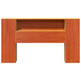 Headboard with Storage Wax Brown 160 cm Solid Wood Pine 855626