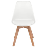 Dining Chairs 2 pcs White Plastic 244783