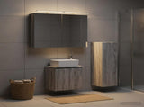 Bathroom Furniture Set 4 pcs Grey Sonoma 3407436