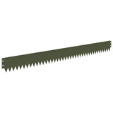Lawn Edging 30 pcs 103 x 10 cm Steel Olive Green 8008434