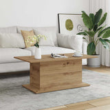Coffee Table Artisan Oak 102x55.5x40 cm Engineered Wood 856807