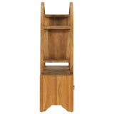 Cabinet with Yin Yang Shelf 68x26x83 cm Solid Teak Wood 320773