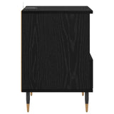 Bedside Cabinet 2 pcs Black Oak 40 x 35 x 50 cm Engineered Wood 882654