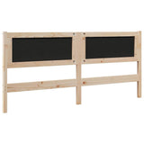 Upholstered Headboard Brown 180 cm Solid Pine Wood 879051