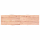 Table Top Light Brown 180x50xcm Treated Solid Wood Live Edge 363977