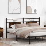 ZNTS Headboard Smoked Oak 183 cm Engineered Wood and Steel 4106779