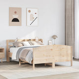 Bed Frame without Mattress 140x200 cm Solid Wood Pine 3306966