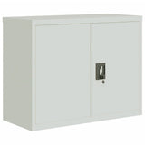 File Cabinet Light Grey 90x40x70 cm Steel 339721