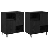 Sideboard 2 pcs Black Oak 60 x 35 x 70 cm 3394550