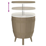 3-in-1 Ice Cooler Table Light Brown Polypropylene 364160