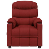 Recliner Chair Wine Red Fabric 348073