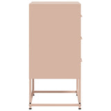 Bedside Cabinet Pink 36x39x78 cm Steel 846580