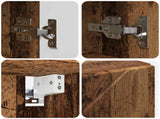 Mirror Cabinet Old Wood 59 x 17 x 55 cm Engineered Wood 883372