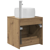 Wall-Mounted Sink Vanity Artisan Oak 49.5 x 44.5 x 66 cm 890317
