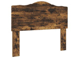 Bed Frame with Headboard Smoked Oak 90 x 200 cm Engineered Wood 3413242