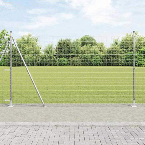 Fence Post Other 26 pcs Grey 3.2 x 3.2 x 88.5 cm Steel 3350269