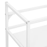 Bathroom Washbasin Frame White 59x38x83 cm Iron 338485