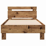Bed Frame Old Wood 193 x 95 x 88 cm Engineered Wood 874121