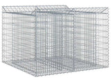 Gabion Raised Bed 2 pcs Silver 3422224