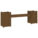 Planter Bench Honey Brown 180x36x63 cm Solid Wood Pine 825166