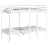 Bunk Bed without Mattress White 90x200 cm Steel 42000329