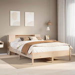 Bookcase Bed without Mattress 140x190 cm Solid Wood Pine 3322837