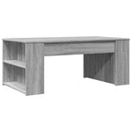 ZNTS Coffee Table Grey Sonoma 102x55x42 cm Engineered Wood 831859