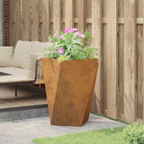 Planter Rusty 50 x 50 x 75 cm Weathering Steel 883806