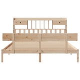 Bookcase Bed without Mattress 180x200 cm Super King Solid Wood Pine 3321840