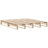 Bookcase Bed without Mattress 200x200 cm Solid Wood 3323887