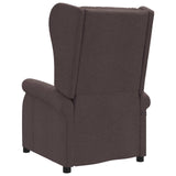 Wing Back Electric Massage Recliner Chair Dark Brown Fabric 3460295