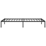 ZNTS Metal Bed Frame without Mattress Black 90x200cm 350839