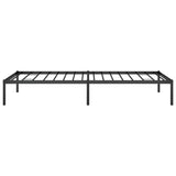 ZNTS Metal Bed Frame without Mattress Black 90x200cm 350839