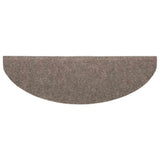 Stair Mats Self-adhesive 20 pcs 65x21x4 cm Beige Half Round Large 3365652