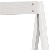 Kids' Bed Roof White 209x95.5x88 cm Solid Wood Pine 846947