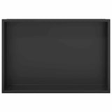 Shower Niche Black 45 x 30 x 9.5 cm Stainless Steel 42012669