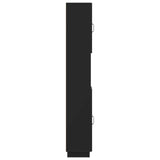 Bathroom Cabinet with Open Shelf HOORN Black 30 x 31 x 187 cm 897256