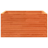 Garden Planter Wax Brown 90x90x46 cm Solid Wood Pine 3282426