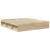 Bed Frame without Mattress Sonoma Oak 180x200 cm Super King Super King Size 3203882