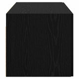Wall Cabinet Black oak 80 x 42.5 x 40 cm Engineered wood 879655