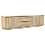 TV Cabinet with LED Lights Sonoma Oak 193.5x41x50 cm 3328437