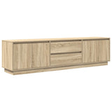 TV Cabinet with LED Lights Sonoma Oak 193.5x41x50 cm 3328437