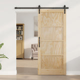 Sliding Door Natural 86 x 198.5 cm Solid Pine Wood 3445438
